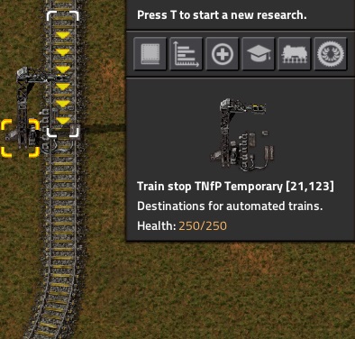 TNfP Rail Tool Stop
